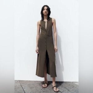 Zara Belted knit dress